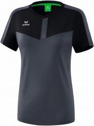 Erima Koszulka sportowa "Squad" w kolorze czarno-szarym rozmiar: 38. Czarne t-shirty sportowe Erima, bez wzorów, z materiału, bez ramiączek, outdoorowe. Za 96.83 zł.