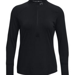 Bluza do biegania damska Under Armour Qualifier Run 2.0 Half Zip. Czarne bluzy Under Armour, xs, bez wzorów, sportowe, bez ramiączek, bez kaptura. Za 312.50 zł.