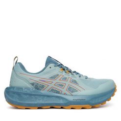 Buty do biegania Asics. Niebieskie buty do biegania ASICS, bez wzorów, bez zapięcia, do biegania. Za 409.99 zł.
