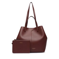 Torebka Emporio Armani. Brązowe shopper bag Emporio Armani, bez wzorów, bez dodatków. Za 2,764.00 zł.
