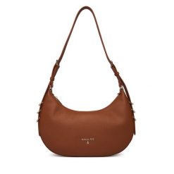 Torebka Patrizia Pepe. Brązowe torebki klasyczne Patrizia Pepe, bez wzorów, klasyczne, bez dodatków. Za 1,129.00 zł.