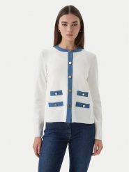 Luisa Spagnoli Kardigan Capotreno 100363 Biały Regular Fit. Białe swetry Luisa Spagnoli, l, bez wzorów, z syntetyku, bez ramiączek. Za 1,669.00 zł.