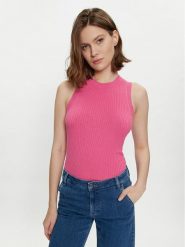 JDY Top Aya 15287501 Różowy Slim Fit. Czerwone topy JDY, m, bez wzorów, z wiskozy, bez kołnierzyka, bez ramiączek. Za 69.99 zł.