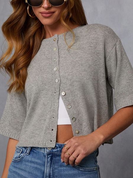 LA Angels Kardigan w kolorze jasnoszarym rozmiar: M. Szare swetry LA Angels, m, bez wzorów, bez ramiączek. Za 198.10 zł.