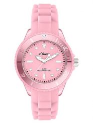 S.Oliver Zegarek kwarcowy w kolorze jasnoróżowym rozmiar: onesize. Różowe, analogowe zegarki S.Oliver, sztuczne. Za 108.99 zł.