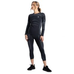 Legginsy Damskie In The Zone 3/4. Czarne legginsy Dare 2b, bez wzorów, z dzianiny. Za 149.99 zł.