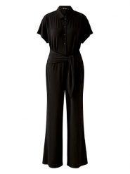 Miss Lagotte Kombinezon w kolorze czarnym rozmiar: 46. Czarne kombinezony Miss Lagotte, bez wzorów, bez kołnierzyka, bez ramiączek. Za 166.88 zł.