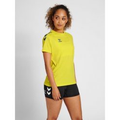 Koszulka damska Hummel Core Poly. Niebieskie t-shirty sportowe Hummel, m, bez wzorów, bez ramiączek, do piłki ręcznej. Za 125.00 zł.