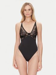 BOSS Body Peony Lace 50545017 Czarny. Czarne body i gorsety Boss, bez wzorów, z syntetyku, bez ramiączek. Za 429.99 zł.