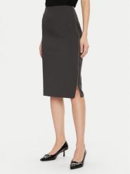 Rinascimento Spódnica ołówkowa CFC0121919003 Szary Regular Fit. Szare spódnice Rinascimento, m, bez wzorów, z syntetyku, ołówkowe. Za 209.99 zł.