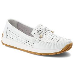 Półbuty damskie Artiker, cholewka ze skóry naturalnej pleciona struktura wsuwany fason, białe, 56C1851. Białe półbuty wsuwane Artiker, bez wzorów, ze skóry, bez obcasa. Za 199.00 zł.