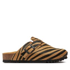Klapki Scholl. Brązowe klapki Scholl, bez wzorów, bez obcasa, bez zapięcia. Za 549.99 zł.