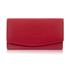 Portfel damski skórzany z RFID czerwony na prezent Paolo Peruzzi SL-11-RD. Czerwone portfele bez wzorów, ze skóry. Za 79.00 zł.