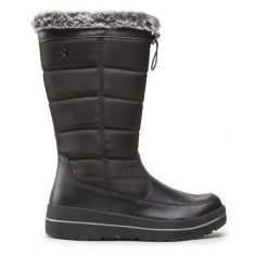 Śniegowce Caprice. Czarne śniegowce Caprice, bez wzorów, bez zapięcia. Za 449.99 zł.