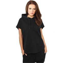 Bluza damska z kapturem Urban Classic basic terry. Czarne bluzy Urban Classics, bez wzorów, bez ramiączek, z kapturem. Za 128.10 zł.