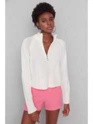 Trendyol Sweter w kolorze kremowym rozmiar: S. Brązowe swetry Trendyol, s, bez wzorów, bez ramiączek. Za 69.91 zł.