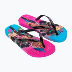 Japonki damskie Ipanema Graffiti V. Czarne japonki Ipanema, bez wzorów, z materiału, eleganckie. Za 119.99 zł.