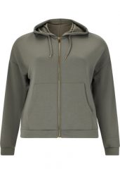 Damska bluza z kapturem zapinana na zamek Q Sportswear Tiamo. Szare bluzy z kapturem ENDURANCE Q, bez wzorów, z poliesteru, z kapturem, do biegania. Za 346.00 zł.