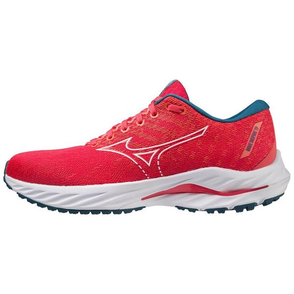 Buty do biegania damskie Mizuno Wave Inspire 19. Białe buty do biegania Mizuno, bez wzorów, z materiału, bez zapięcia, do biegania, mizuno wave. Za 369.99 zł.