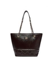 Nine West Torebka C-TRINITY-KY090 Brązowy. Brązowe shopper bag Nine West, bez wzorów, z materiału, bez dodatków. Za 229.99 zł.
