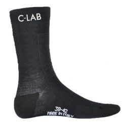 Zimowe skarpety kolarskie z wełny merino. Białe skarpetki C-LAB, bez wzorów, z wełny. Za 121.17 zł.