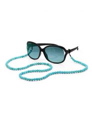Pearline Łańcuszek z turkusem do okularów - dł. 65 cm rozmiar: onesize. Niebieskie łańcuszki Pearline, z turkusem. Za 130.99 zł.