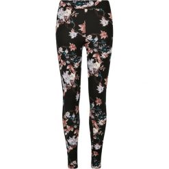 Damskie Miękkie Legginsy W Kwiaty. Czarne legginsy Urban Classics, bez wzorów, sportowe. Za 84.99 zł.