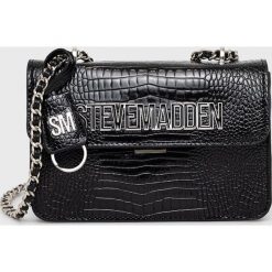 Steve Madden torebka kolor czarny. Czarne listonoszki Steve Madden, bez wzorów, na ramię, bez dodatków. Za 369.99 zł.