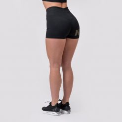 Legginsy fitness krótkie damskie Nebbia Intense Gold Print Czarne. Czarne legginsy Nebbia, bez wzorów, sportowe, krótkie. Za 214.95 zł.