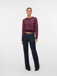 Vero Moda Sweter w kolorze bordowym rozmiar: S. Czerwone swetry Vero Moda, s, bez wzorów, bez ramiączek. Za 105.38 zł.