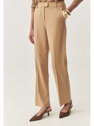 TATUUM Spodnie w kolorze karmelowym rozmiar: 38. Brązowe spodnie materiałowe Tatuum, bez wzorów, z materiału, z podwyższonym stanem. Za 209.33 zł.