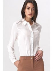 Nife Body-koszula w kolorze białym rozmiar: 34. Białe koszule Nife, bez wzorów, bez kołnierzyka, bez ramiączek. Za 108.49 zł.