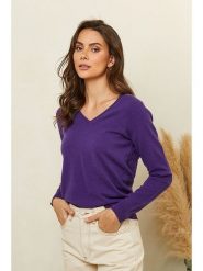 Soft Cashmere Sweter w kolorze fioletowym rozmiar: 36. Różowe swetry Soft Cashmere, bez wzorów, z kaszmiru, klasyczne, bez ramiączek. Za 393.95 zł.