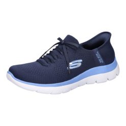 Buty sportowe Sneakersy damskie, Slip-Ins: Summits - New Daily. Niebieskie buty sportowe lifestyle Skechers, bez wzorów, sportowe, bez zapięcia, skechers sport. Za 369.99 zł.