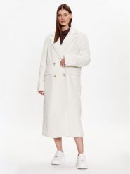 Gina Tricot Płaszcz przejściowy Marie 19200 Écru Regular Fit. Płaszcze Gina Tricot, m, bez wzorów, z syntetyku, bez kaptura. Za 149.99 zł.