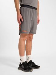 Spodenki treningowe Hummel Blaze Pro. Szare szorty sportowe Hummel, bez wzorów, z materiału, na fitness i siłownię. Za 127.50 zł.