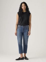 Levi's Dżinsy - Regular fit - w kolorze niebieskim rozmiar: W26/L30. Niebieskie jeansy Levi's, l, z aplikacjami, klasyczne, z podwyższonym stanem. Za 179.22 zł.