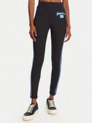Juicy Couture Legginsy JCSML125405 Czarny Slim Fit. Czarne legginsy Juicy Couture, bez wzorów, z syntetyku, sportowe. Za 199.99 zł.