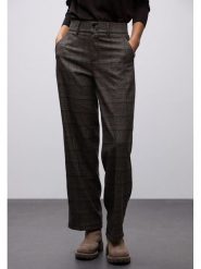 Street One Spodnie w kolorze brązowym rozmiar: 34/L30. Brązowe spodnie materiałowe Street One, bez wzorów, z materiału, street, z podwyższonym stanem. Za 192.33 zł.