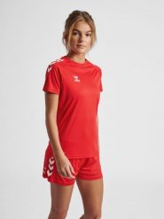 Damska koszulka Hummel hmlCORE XK CORE POLYWOMAN. Czerwone t-shirty sportowe Hummel, s, bez wzorów, z poliamidu, bez ramiączek, do piłki ręcznej. Za 162.50 zł.