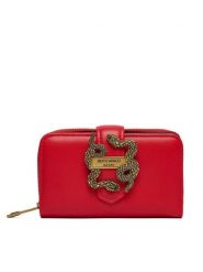 Just Cavalli Portfel 79RA5PA4 ZSA89 Czerwony. Czerwone portfele Just Cavalli, bez wzorów, ze skóry. Za 319.99 zł.