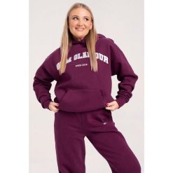 Bluza fitness damska Gym Glamour college. Czerwone bluzy GYM GLAMOUR, xs, bez wzorów, bez kaptura, na fitness i siłownię. Za 199.99 zł.