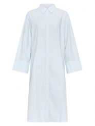 MOSS COPENHAGEN Sukienka "Panola Pelina" w kolorze błękitnym rozmiar: M/L. Niebieskie sukienki Moss Copenhagen, l, bez wzorów, z bawełny, bez kołnierzyka, bez ramiączek, maxi. Za 208.99 zł.