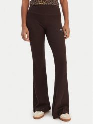 Adidas Legginsy Essentials KD3849 Brązowy Flared Leg. Brązowe legginsy adidas, bez wzorów, z bawełny. Za 219.99 zł.