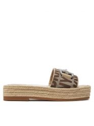 DKNY Espadryle K1483276 Brązowy. Brązowe espadryle DKNY, bez wzorów, z materiału, bez obcasa. Za 959.99 zł.