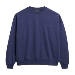 Bluza damska Superdry Essential Logo Gd. Fioletowe bluzy Superdry, bez wzorów, casualowe, bez ramiączek, bez kaptura. Za 284.00 zł.