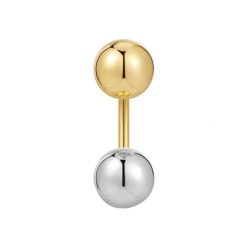 Glanzstücke München Kolczyki Srebro wysokiej próby Srebrny/żółte złoto 1 ct Damski. Szare kolczyki Glanzstücke München, srebrne. Za 139.99 zł.