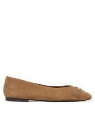 Tory Burch Baleriny Charlie 186910 Szary. Szare baleriny Tory Burch, bez wzorów, ze skóry, bez obcasa, bez zapięcia. Za 1,354.00 zł.