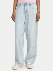 Guess Jeans Jeansy W6GA2X D0029 Niebieski Relaxed Fit. Niebieskie jeansy Guess Jeans, z aplikacjami, z bawełny. Za 439.99 zł.