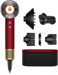 Suszarka Dyson Supersonic Nural Straight+Wavy aksamitna czerwień/złoto. Czerwone lokówki DYSON. Za 1,999.00 zł.